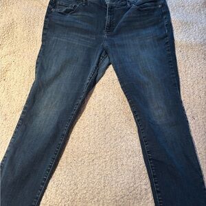 Lucky Brand Women's Ankle Jeans Size 18W Lolita Skinny Fit, Blue Denim